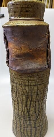 ceramic slab vase w/ lid 5 of 7