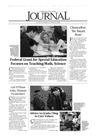 20090518-California University Journal: May 18, 2009