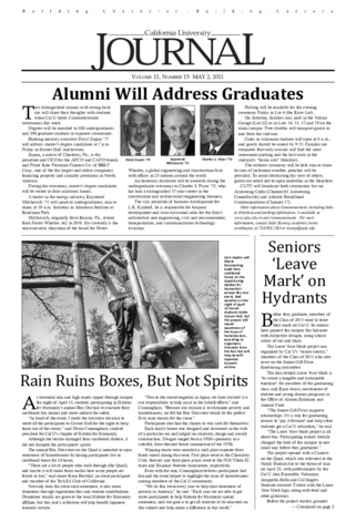20110502-California University Journal: May 2, 2011