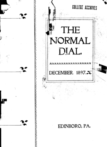 Normal Dial 1897 Dec