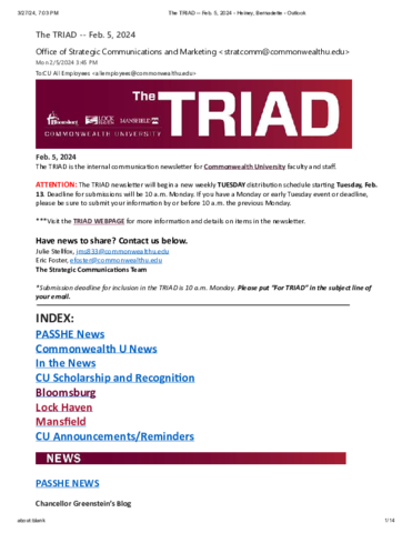 Triad - February 5, 2024