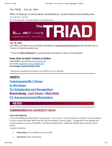 Triad - February 20, 2024
