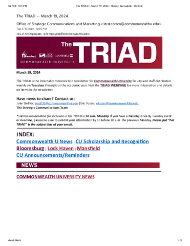 Triad - March 19, 2024