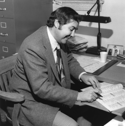 George Turner in his Office