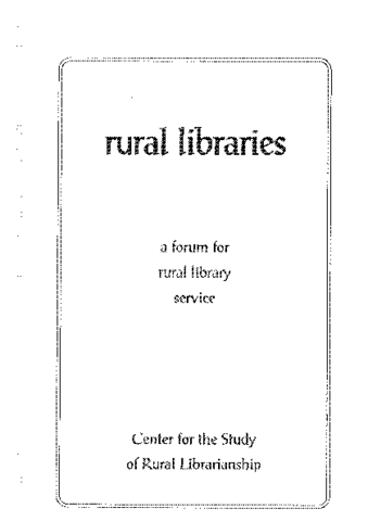 Volume 14, Number 2 1994 Table of Contents