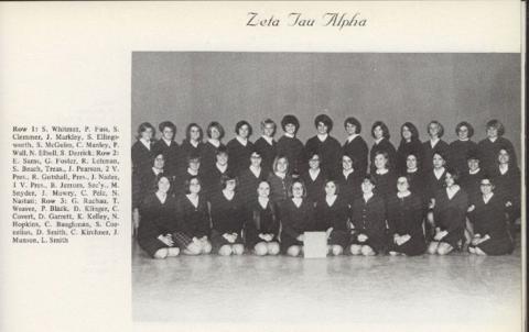 Zeta Tau Alpha charter 1968