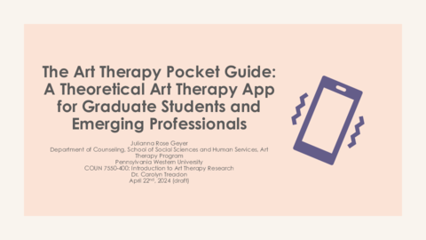 Presentation of The art therapy pocket guide: