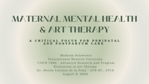 Presentation of Maternal mental health and art therapy: