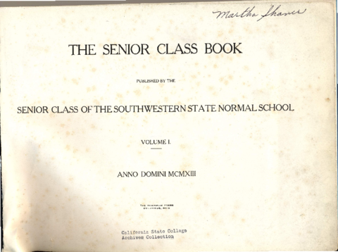 1913 Senior Class Book