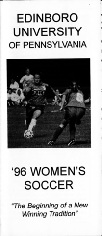 1996, Edinboro Women's Soccer Guide