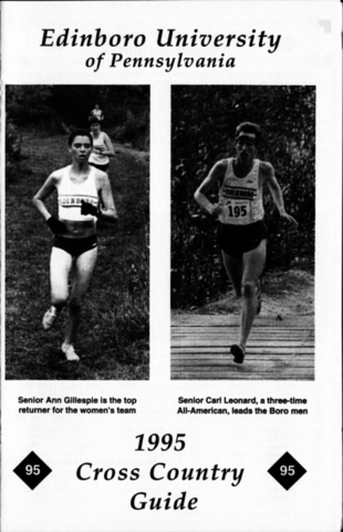 1995, Edinboro Cross Country Track Team