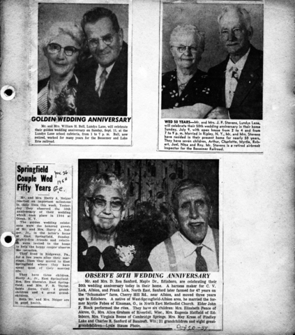 Scrapbook, approximately 1930-1958