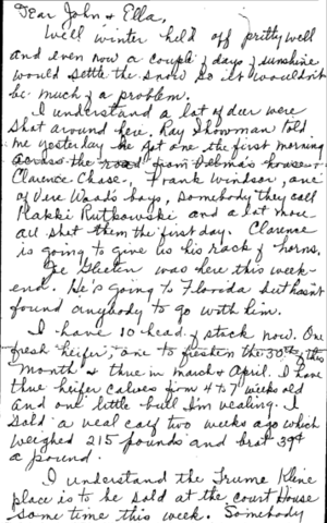 Correspondence from Carrie and Margaret Goodell, undated