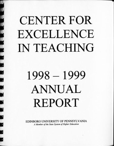 1998-1999, Highland Center for Excellence Annual Report