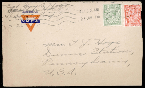 Letter 91 (Envelope): Guy B. Hoge to Mother [Lydia Arbella Hoge]