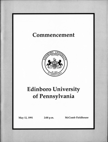 1991, Edinboro University Commencement