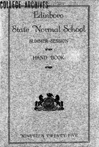 Student Handbook, 1925