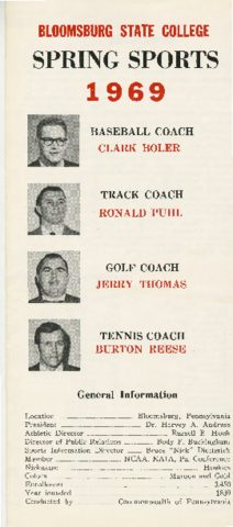 1969 Golf Media Guide