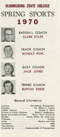 1970 Golf Media Guide