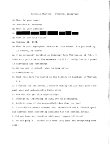 Fentress, Jonathon Interview Transcript