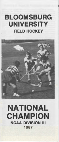 1987 Field Hockey Media Guide 