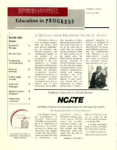 Education in PROGRESS - 2005.02