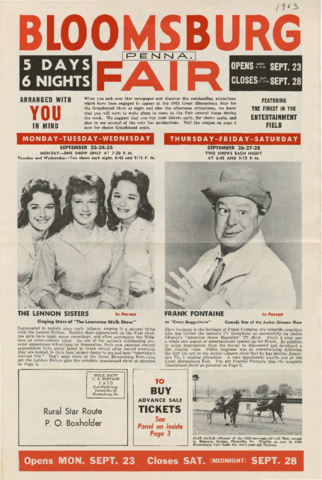 1963 Bloomsburg Fair News