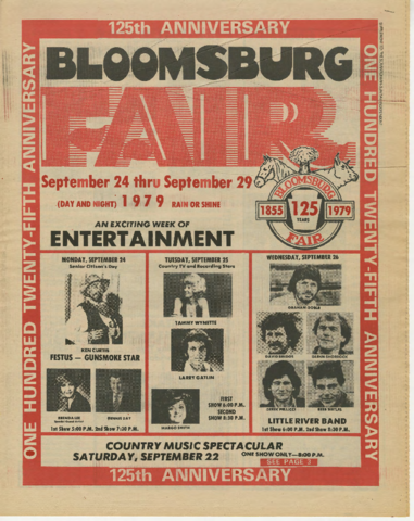 1979 Bloomsburg Fair News