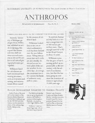 2005-03 Anthropos: The Anthropology Newsletter