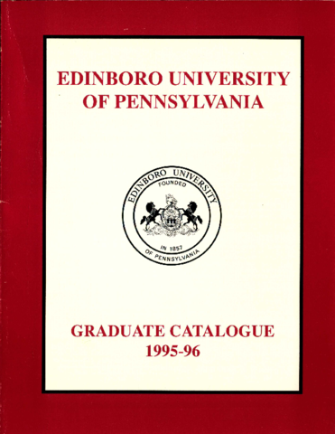 1995-1996, Catalog Graduate